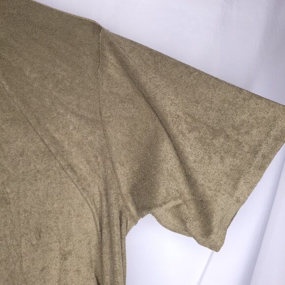 Negative Space Terry Polo Mens XL Army Green Towel Beach - Picture 4 of 11